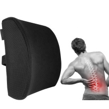 Ergonomic Lumbar Cushion Support Elevates Lower Back Comfort Memory Foam Lumbar Car Office Chair Cushion